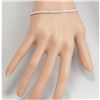 Image 3 : 4.50CTW Natural Diamond Bracelet In 14K Solid White Gold