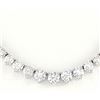 Image 2 : 15.00 CTW Natural Diamond 14K Solid White Gold Necklace