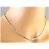 Image 4 : 15.00 CTW Natural Diamond 14K Solid White Gold Necklace