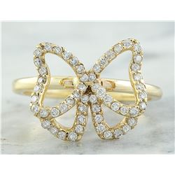 0.54 CTW 18K Yellow Gold Diamond Ring