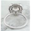Image 4 : 3.56 CTW Morganite 18K White Gold Diamond Ring