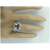 Image 5 : 3.56 CTW Morganite 18K White Gold Diamond Ring