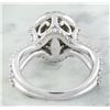 Image 3 : 2.66 CTW Sapphire 18K White Gold Diamond Ring