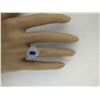 Image 5 : 2.66 CTW Sapphire 18K White Gold Diamond Ring