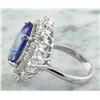 Image 5 : 13.75 CTW Tanzanite 14K White Gold Diamond Ring