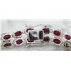 Image 4 : 23.25 CTW Ruby 14K White Gold Diamond Bracelet