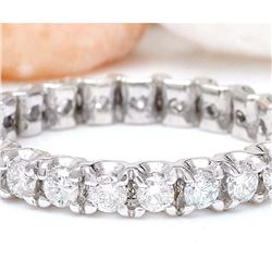 1.20 CTW Natural Diamond 18K Solid White Gold Ring