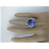 Image 5 : 20.15 CTW Tanzanite 18K Yellow Gold Diamond Ring