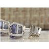 Image 2 : 1.00 CTW Natural Tanzanite Earrings In 14K Solid White Gold