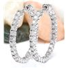 Image 1 : 2.25 CTW Natural Diamond 18K Solid White Gold Earrings