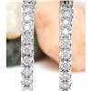 Image 2 : 2.25 CTW Natural Diamond 18K Solid White Gold Earrings