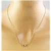 Image 3 : 0.30 CTW Diamond 18K Yellow Gold Infinity Necklace