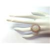 Image 4 : 8.11 CTW Natural Opal And Diamond Ring In 18K Rose Gold