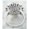 Image 4 : 4.49 CTW Tanzanite 14K White Gold Diamond Ring