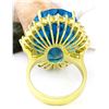Image 3 : 39.25 CTW Natural Topaz 14K Solid Yellow Gold Diamond Ring