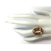 Image 4 : 17.14 CTW Natural Morganite And Diamond Ring In 14K Solid Yellow Gold