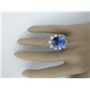 Image 5 : 14.70 CTW Tanzanite 18K Yellow Gold Diamond Ring