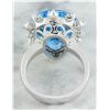 Image 4 : 17.80 CTW Topaz 18K White Gold Diamond Ring