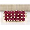 Image 1 : 2.69 CTW Natural Ruby Ring In 14k Yellow Gold
