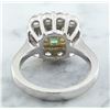 Image 3 : 3.15 CTW Emerald 18K White Gold Diamond Ring