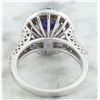 Image 4 : 6.63 CTW Tanzanite 18K White Gold Diamond ring
