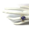 Image 4 : 8.54CTW Natural Tanzanite And Diamond Ring In 18K Yellow Gold
