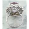 Image 3 : 18.58 CTW Kunzite 18K White Gold Diamond Ring