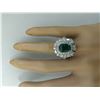 Image 5 : 5.12 CTW Emerald 14K White Gold Diamond Ring