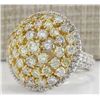 Image 2 : 7.12 CTW Natural Diamond Ring In 18K White Gold