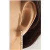 Image 3 : 2.00 CTW Natural Diamond Hoop Earrings 18K Solid Yellow Gold