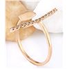Image 4 : 0.12 CTW Natural Diamond 18K Solid Rose Gold Ring