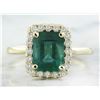Image 1 : 2.47 CTW Emerald 18K Yellow Gold Diamond Ring