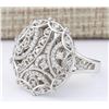 Image 2 : 0.51 CTW Natural Diamond Ring In 14k White Gold