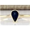 Image 1 : 0.52 CTW Natural Sapphire Ring In 18K Yellow Gold
