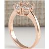 Image 3 : 1.15 CTW Natural Diamond Ring 18K Solid Rose Gold