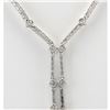 Image 2 : 3.00 CTW Natural Diamond Necklace In 18K White Gold