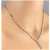 Image 4 : 3.00 CTW Natural Diamond Necklace In 18K White Gold