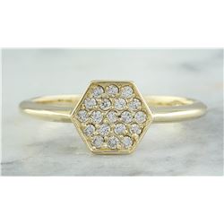 0.22 CTW 18K Yellow Gold Diamond Ring