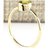 Image 3 : 1.00 CTW Natural Peridot Ring In 18K Yellow Gold