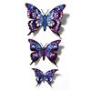Image 1 : Patricia Govezensky- Original Painting on Cutout Steel (Set of 3) "Set of 3 Butterflies"