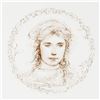 Image 2 : "Gloria" Limited Edition Lithograph by Edna Hibel, Numbered and Hand Signed with Certificate of Auth