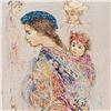 Image 2 : "Guatemalan Mother and Baby" Limited Edition Lithograph by Edna Hibel (1917-2014), Numbered and Hand