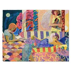 Sabzi, "Summer Evening" Limited Edition Hand Embellished, Numbered and Hand Signed with Certificate.