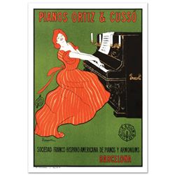 RE Society, "Piano Ortiz and Cuzzo" Hand Pulled Lithograph, Image Originally by Camiro. Includes Let