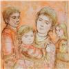 Image 2 : "Portrait of a Family" Limited Edition Lithograph by Edna Hibel (1917-2014), Numbered and Hand Signe