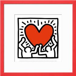 Keith Haring "Untitled" Custom Framed Offset Lithograph C.1988