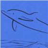 Image 2 : Wyland, "Dolphin" Framed Original Sketch, Hand Signed with Certificate of Authenticity.