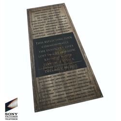 Future Man (TV) – Kronish Tower Memorial Plaque – FM214