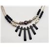 Image 2 : 2-SILVER BEADED NECKLACES WITH TURQOISE AND