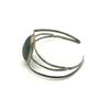 Image 3 : SPLIT SHANK NAVAJO CUFF BANGLE W GREEN STONE